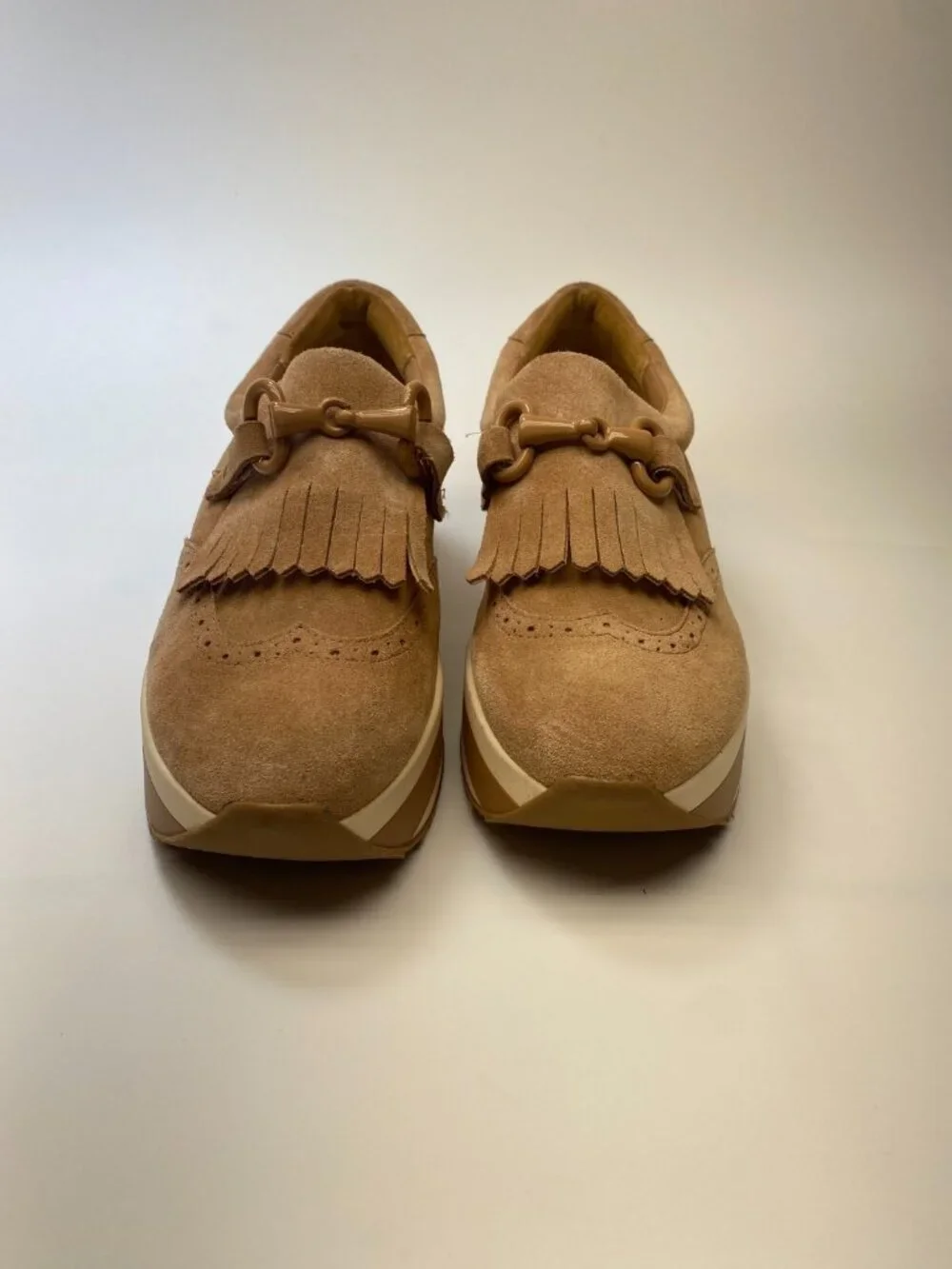 Dolce Vita Women Jhax Toffee Suede Platform Loafer Sneaker Sz 9.5